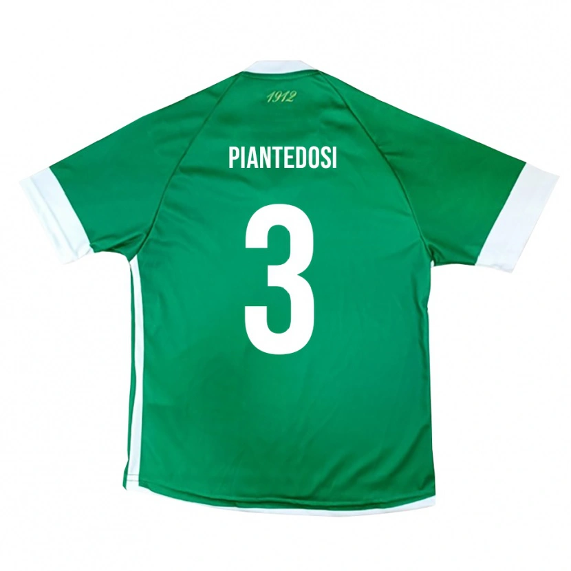 Danxen Mujer Camiseta Alessio Piantedosi #3 Verde Blanco 1ª Equipación 2025/26 La Camisa
