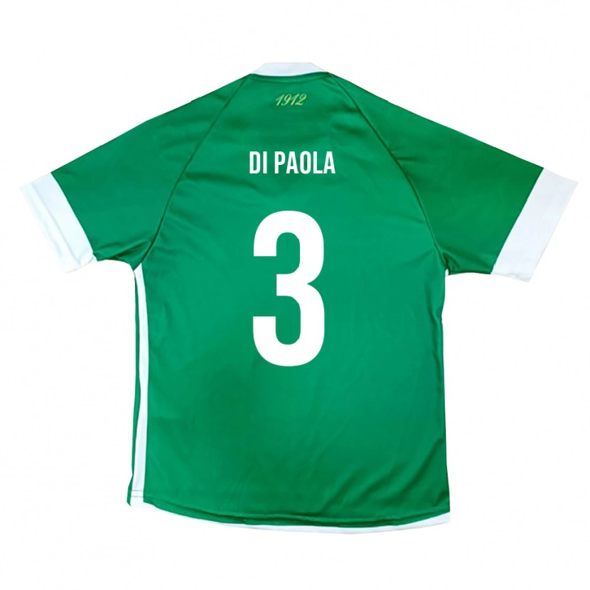 Danxen Mujer Camiseta Francesco Di Paola #3 Verde Blanco 1ª Equipación 2025/26 La Camisa