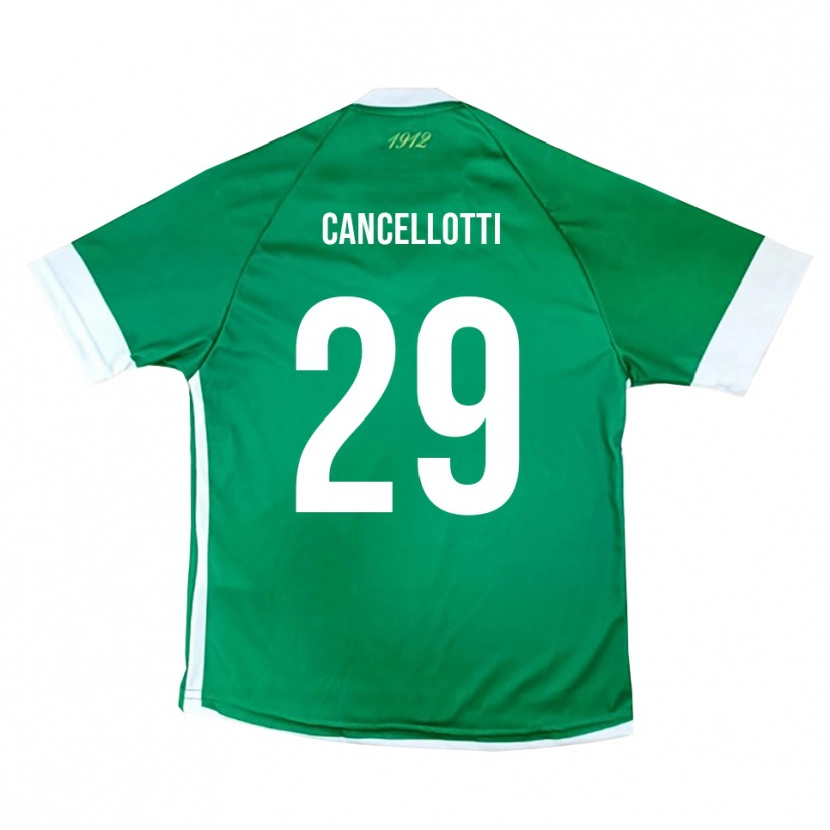 Danxen Mujer Camiseta Tommaso Cancellotti #29 Verde Blanco 1ª Equipación 2025/26 La Camisa
