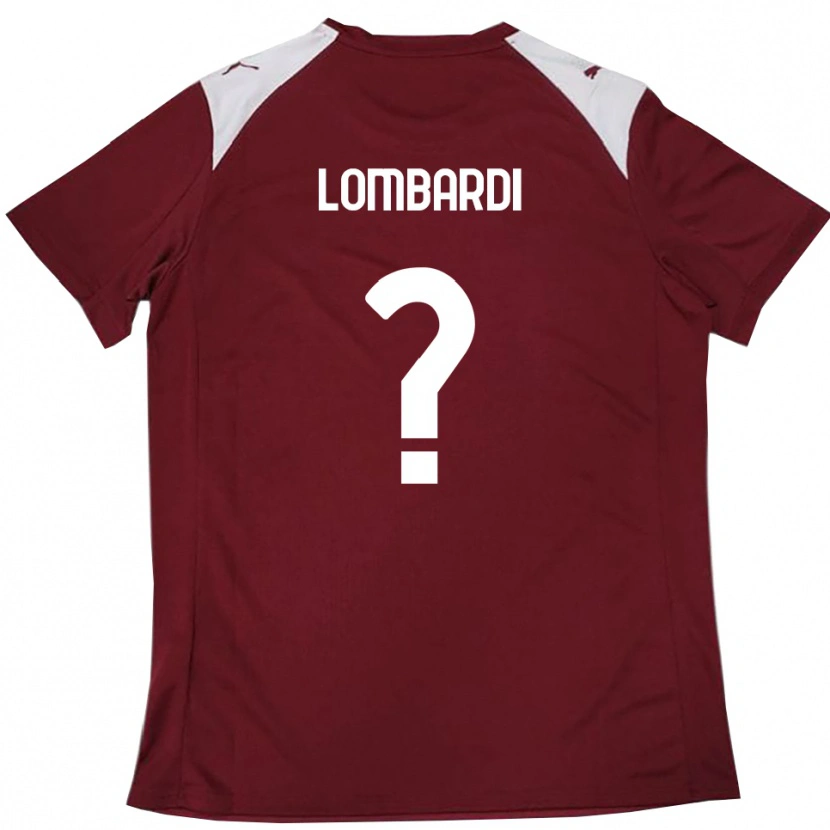 Danxen Mujer Camiseta Lorenzo Lombardi #0 Borgoña Blanco 1ª Equipación 2025/26 La Camisa