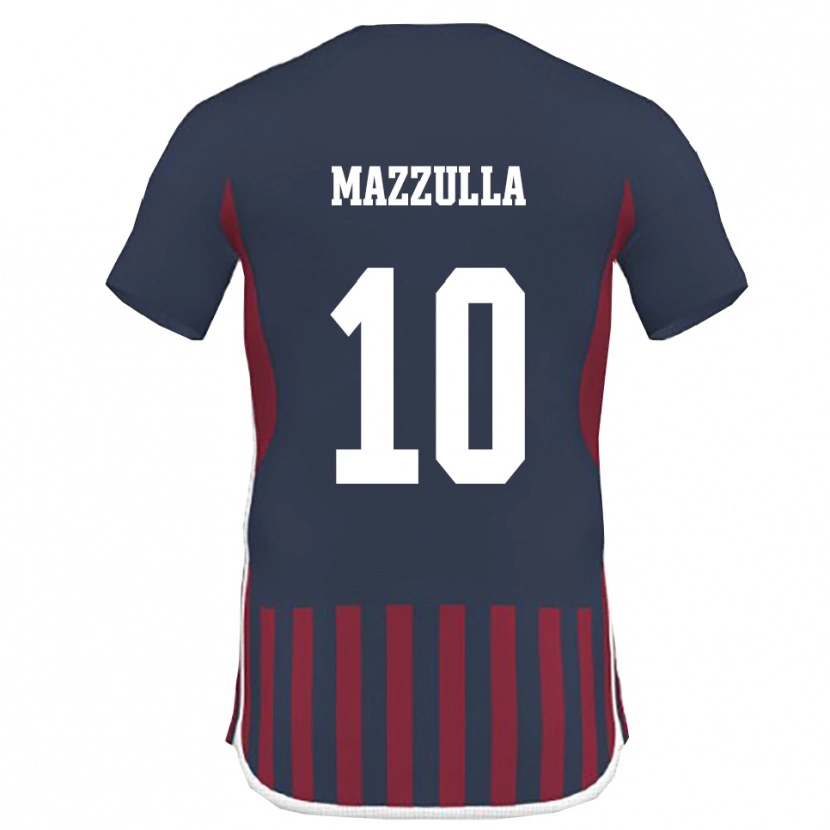 Danxen Mujer Camiseta Adolfo Mazzulla #10 Marino Rojo 1ª Equipación 2025/26 La Camisa