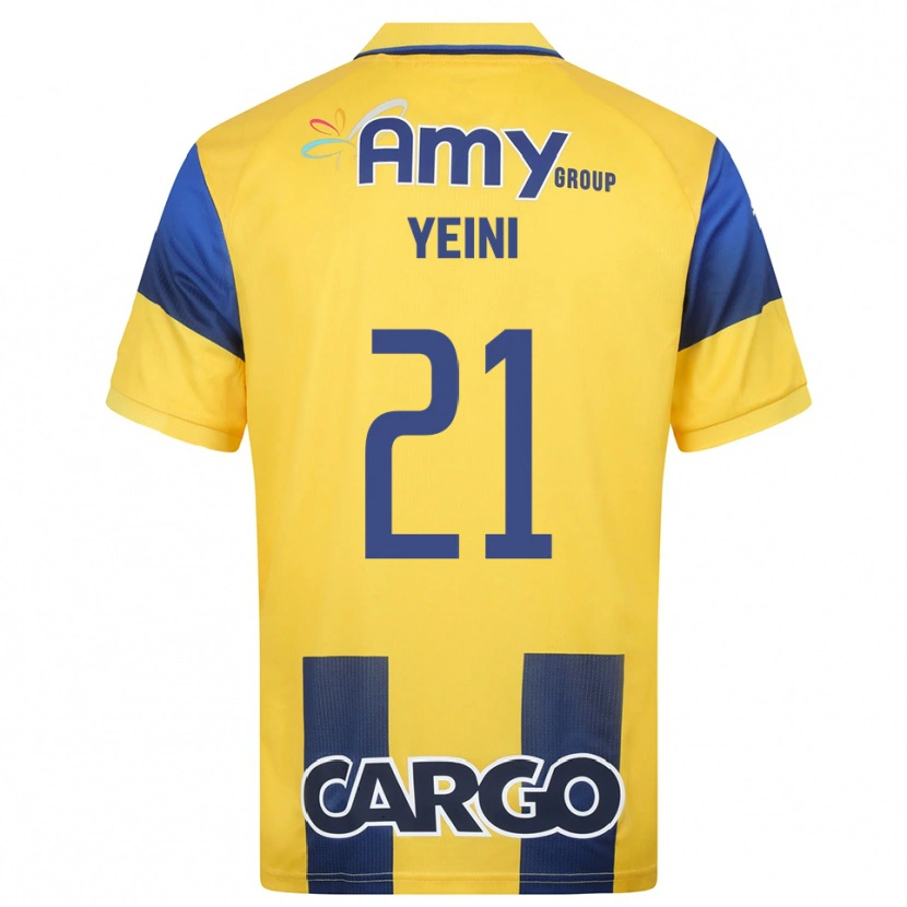 Danxen Mujer Camiseta Sheran Yeini #21 Amarillo Marino 1ª Equipación 2025/26 La Camisa
