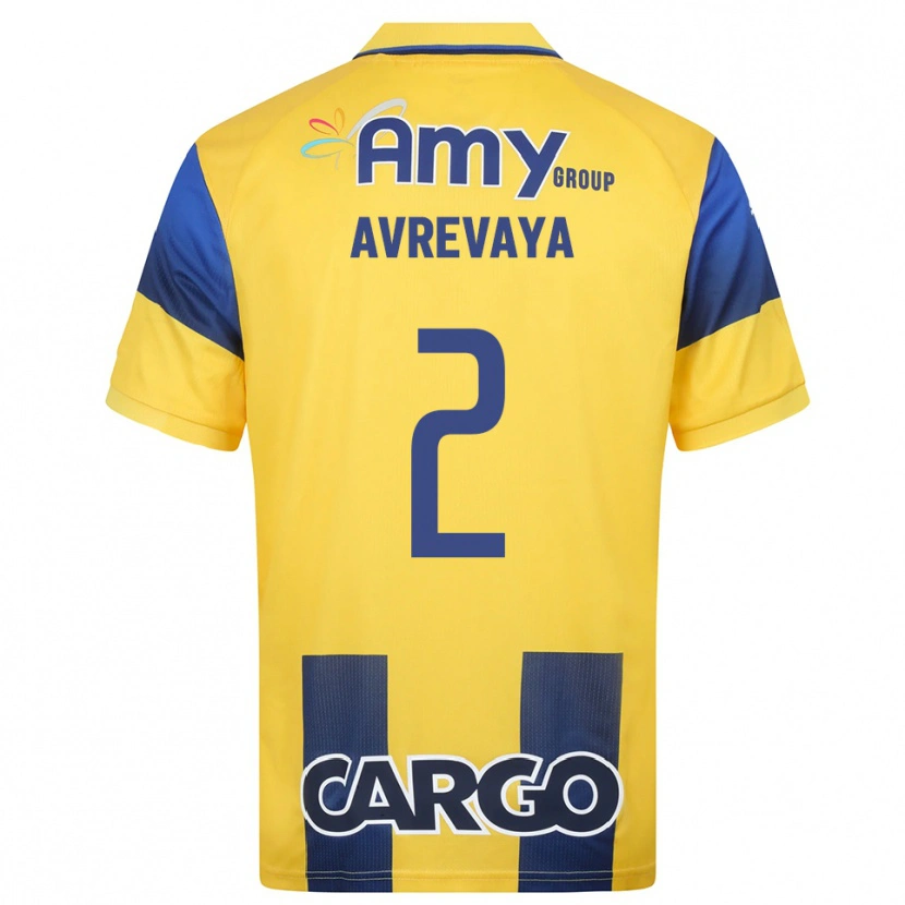 Danxen Mujer Camiseta Liroy Avrevaya #2 Amarillo Marino 1ª Equipación 2025/26 La Camisa