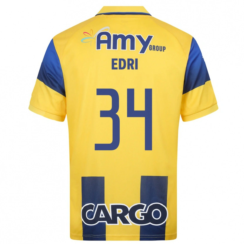 Danxen Mujer Camiseta Shon Edri #34 Amarillo Marino 1ª Equipación 2025/26 La Camisa