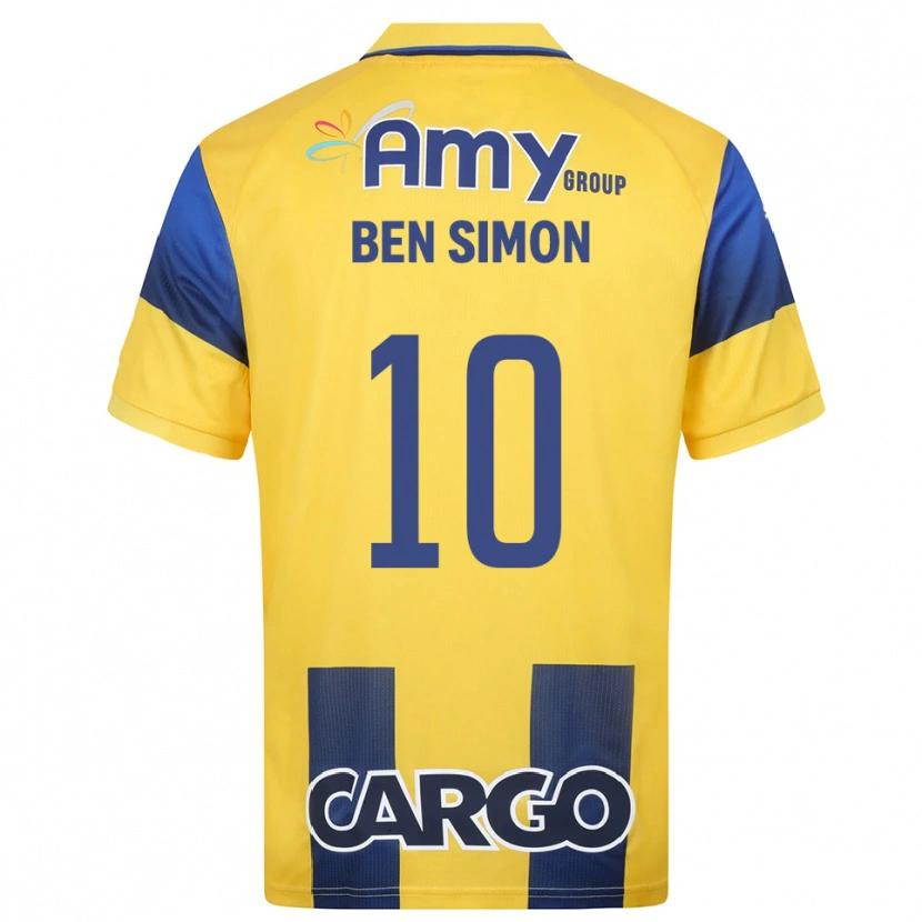 Danxen Mujer Camiseta Ilay Ben Simon #10 Amarillo Marino 1ª Equipación 2025/26 La Camisa