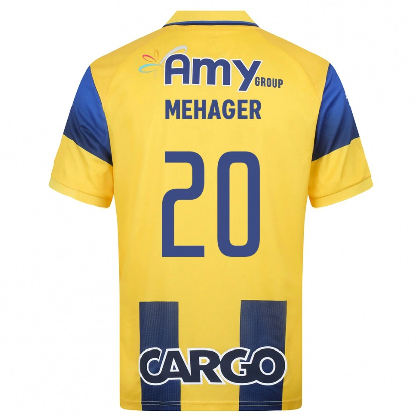 Danxen Mujer Camiseta Itay Mehager #20 Amarillo Marino 1ª Equipación 2025/26 La Camisa