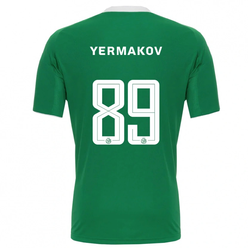 Danxen Mujer Camiseta Georgiy Yermakov #89 Verde Blanco 1ª Equipación 2025/26 La Camisa
