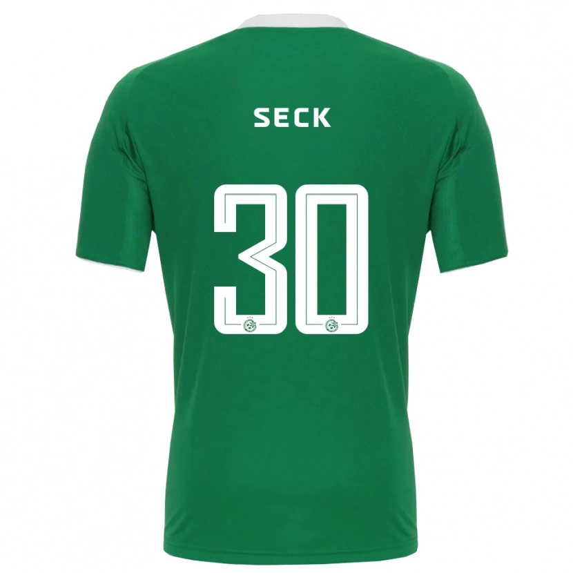 Danxen Mujer Camiseta Abdoulaye Seck #30 Verde Blanco 1ª Equipación 2025/26 La Camisa