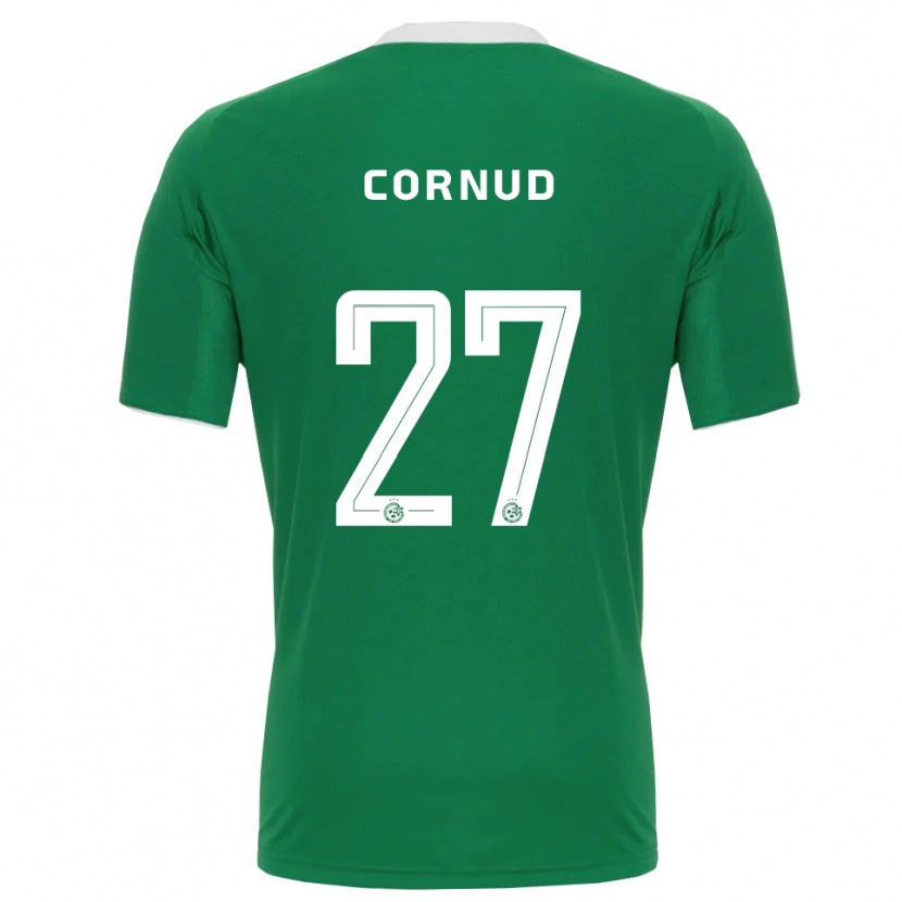 Danxen Mujer Camiseta Pierre Cornud #27 Verde Blanco 1ª Equipación 2025/26 La Camisa
