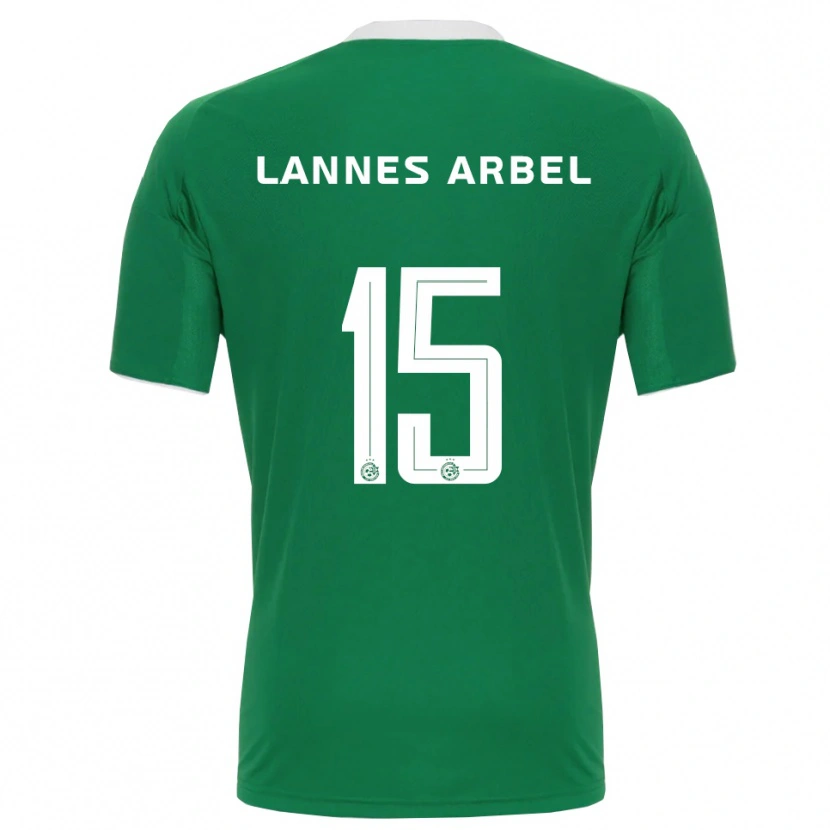 Danxen Mujer Camiseta Tomer Lannes Arbel #15 Verde Blanco 1ª Equipación 2025/26 La Camisa