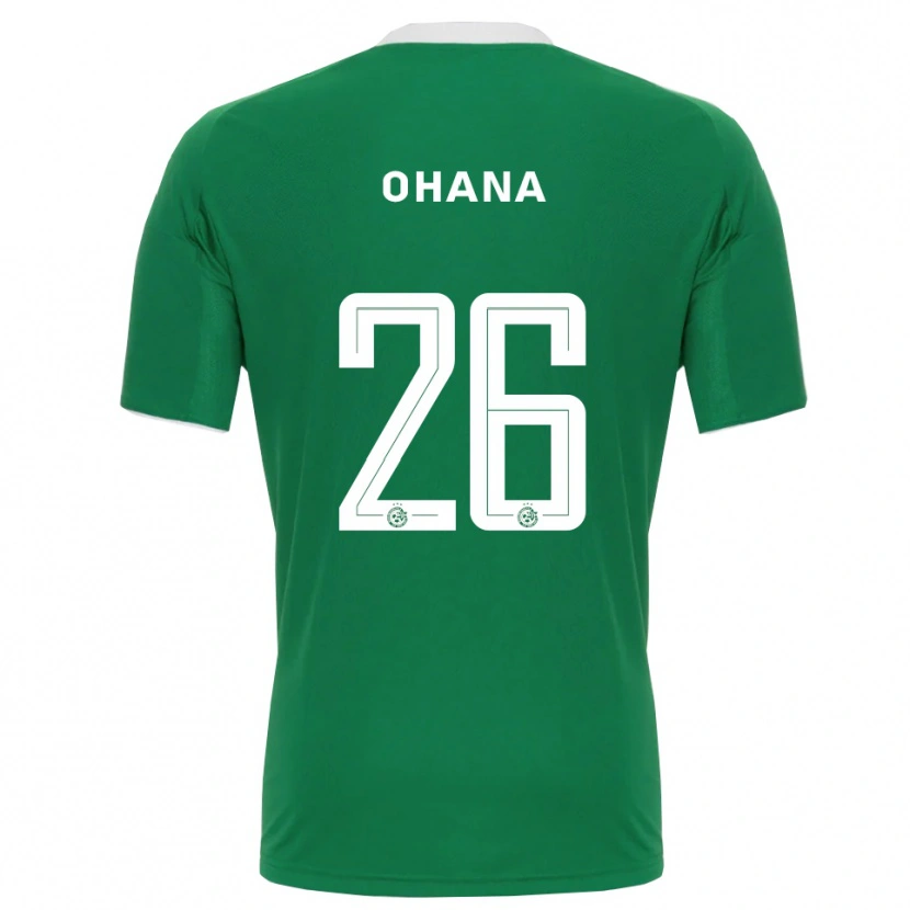 Danxen Mujer Camiseta Michael Ohana #26 Verde Blanco 1ª Equipación 2025/26 La Camisa
