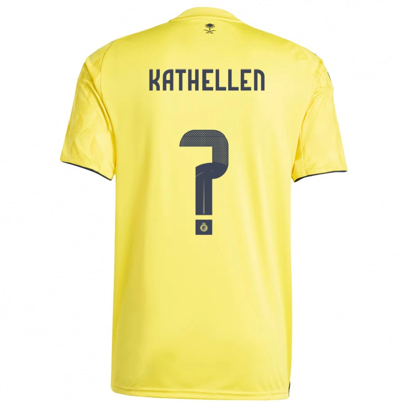 Danxen Mujer Camiseta Kathellen #0 Amarillo Negro 1ª Equipación 2025/26 La Camisa