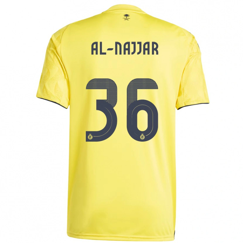 Danxen Mujer Camiseta Raghed Al-Najjar #36 Amarillo Negro 1ª Equipación 2025/26 La Camisa
