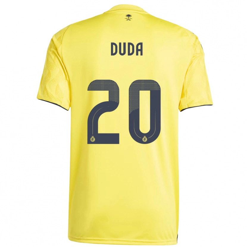Danxen Mujer Camiseta Duda Francelino #20 Amarillo Negro 1ª Equipación 2025/26 La Camisa