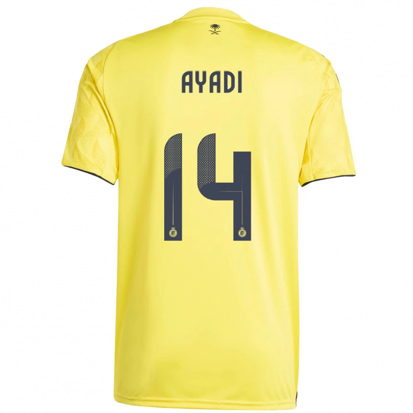 Danxen Mujer Camiseta Ghada Ayadi #14 Amarillo Negro 1ª Equipación 2025/26 La Camisa