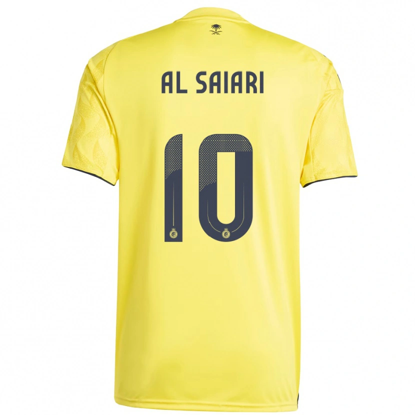 Danxen Mujer Camiseta Mubarkh Al-Saiari #10 Amarillo Negro 1ª Equipación 2025/26 La Camisa