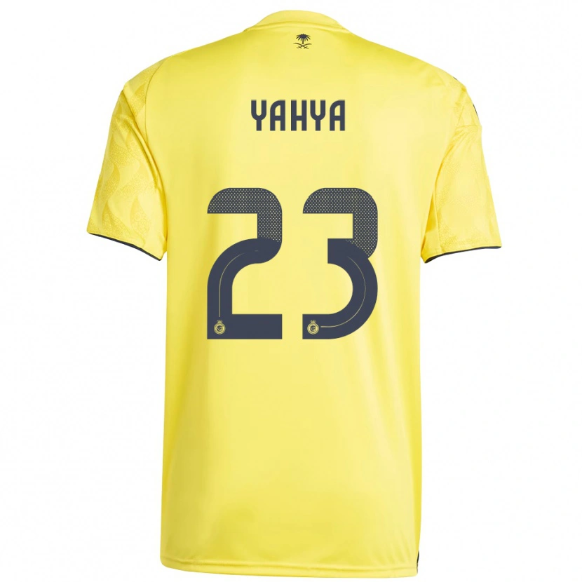 Danxen Mujer Camiseta Ayman Yahya #23 Amarillo Negro 1ª Equipación 2025/26 La Camisa