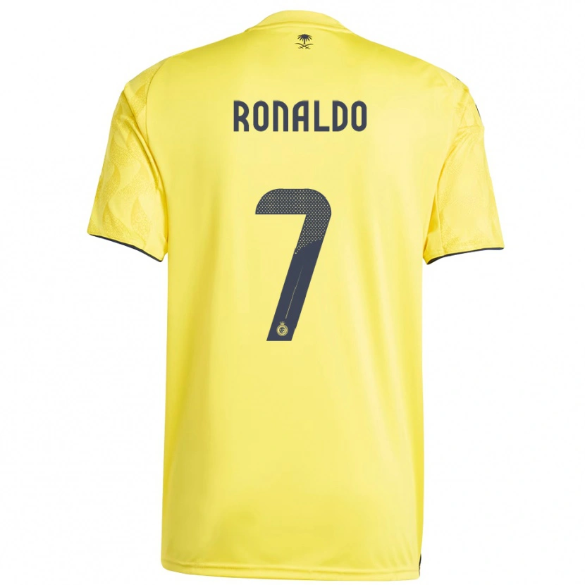 Danxen Mujer Camiseta Cristiano Ronaldo #7 Amarillo Negro 1ª Equipación 2025/26 La Camisa