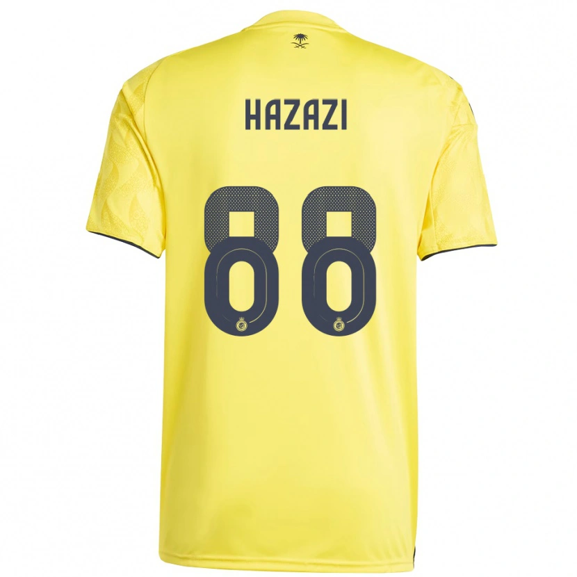 Danxen Mujer Camiseta Bassam Hazzazi #88 Amarillo Negro 1ª Equipación 2025/26 La Camisa