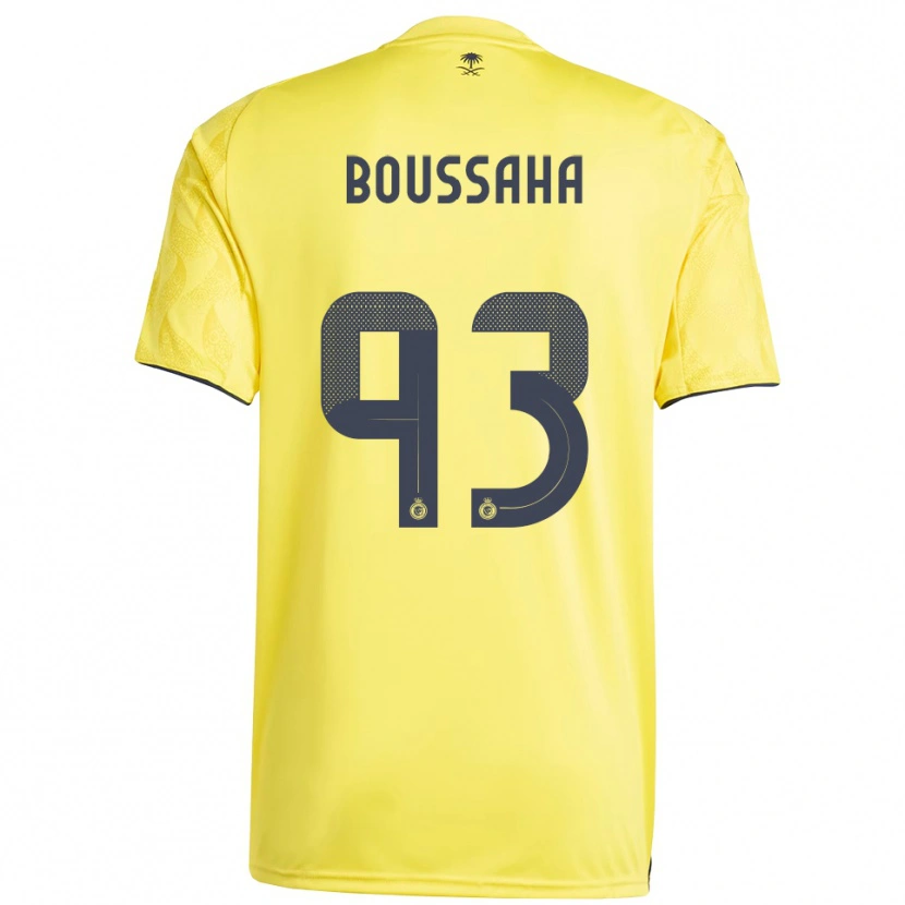 Danxen Mujer Camiseta Lina Boussaha #93 Amarillo Negro 1ª Equipación 2025/26 La Camisa