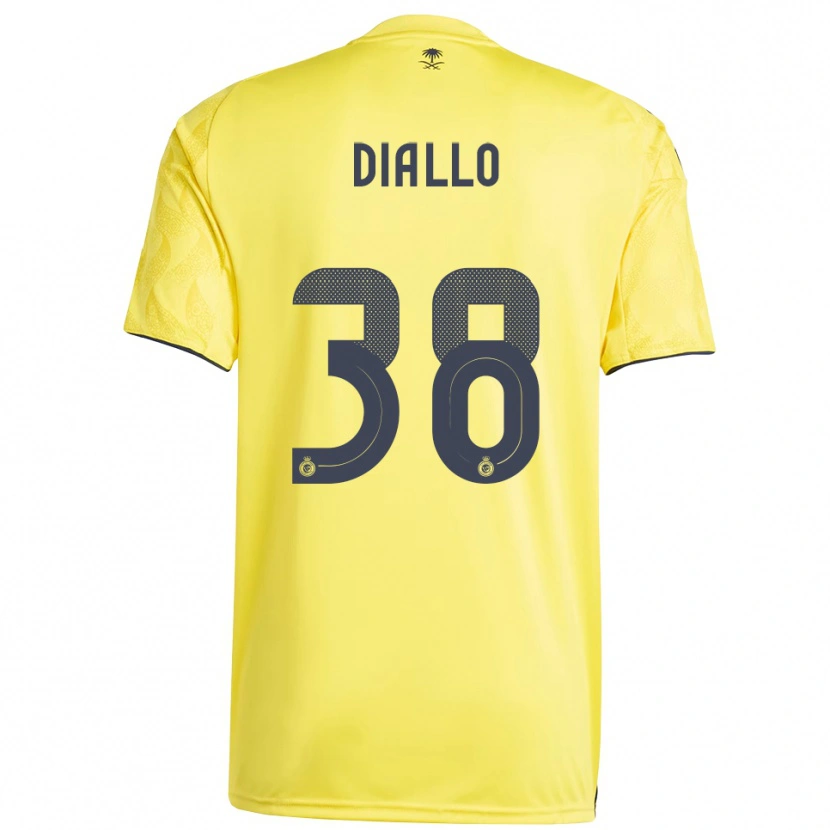 Danxen Mujer Camiseta Aminata Diallo #38 Amarillo Negro 1ª Equipación 2025/26 La Camisa