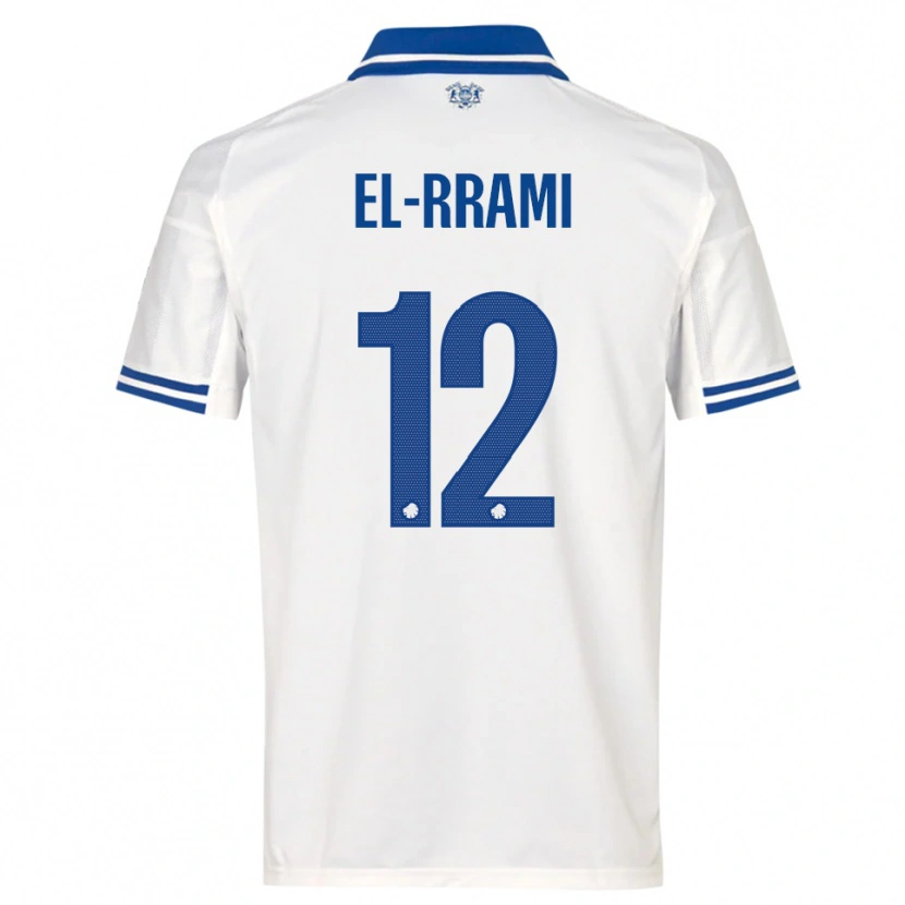 Danxen Mujer Camiseta Jamil El-Rrami #12 Blanco Azul 1ª Equipación 2025/26 La Camisa
