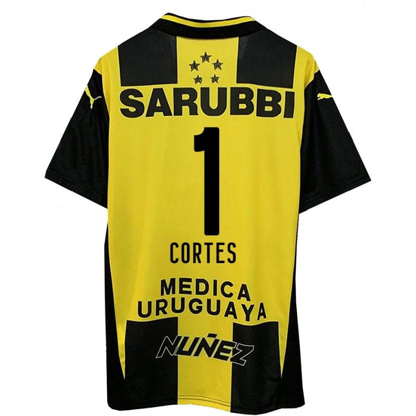 Danxen Mujer Camiseta Brayan Cortés #1 Amarillo Negro 1ª Equipación 2025/26 La Camisa