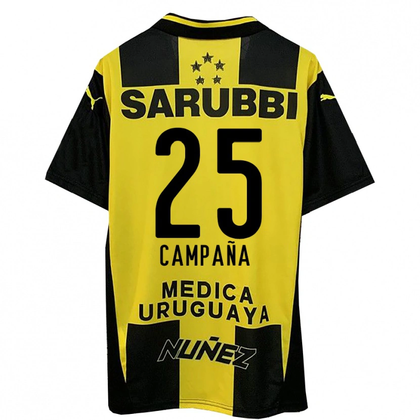 Danxen Mujer Camiseta Martín Campaña #25 Amarillo Negro 1ª Equipación 2025/26 La Camisa