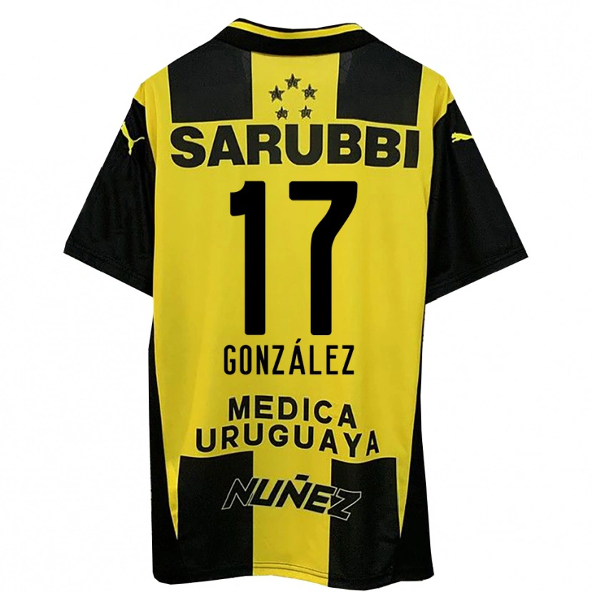 Danxen Mujer Camiseta Luciano González #17 Amarillo Negro 1ª Equipación 2025/26 La Camisa