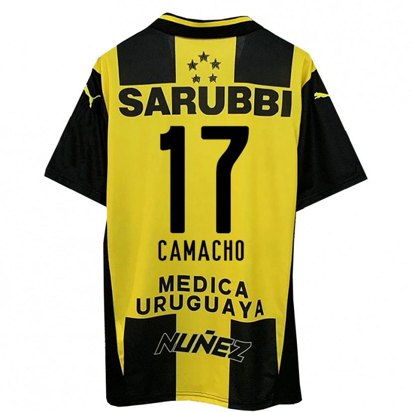 Danxen Mujer Camiseta Sebastián Camacho #17 Amarillo Negro 1ª Equipación 2025/26 La Camisa
