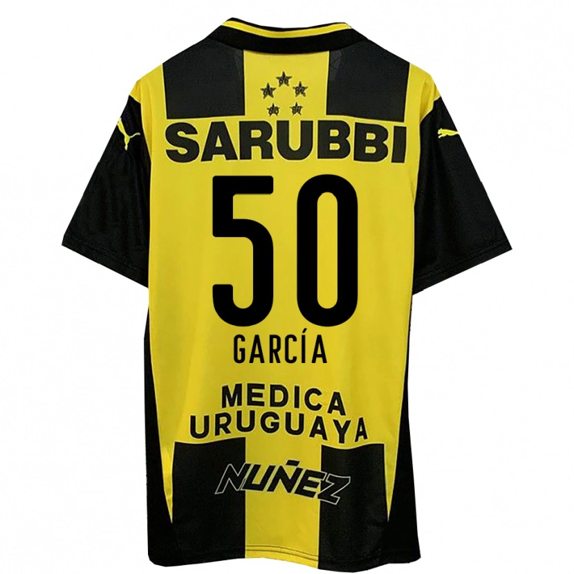 Danxen Mujer Camiseta Diego García #50 Amarillo Negro 1ª Equipación 2025/26 La Camisa
