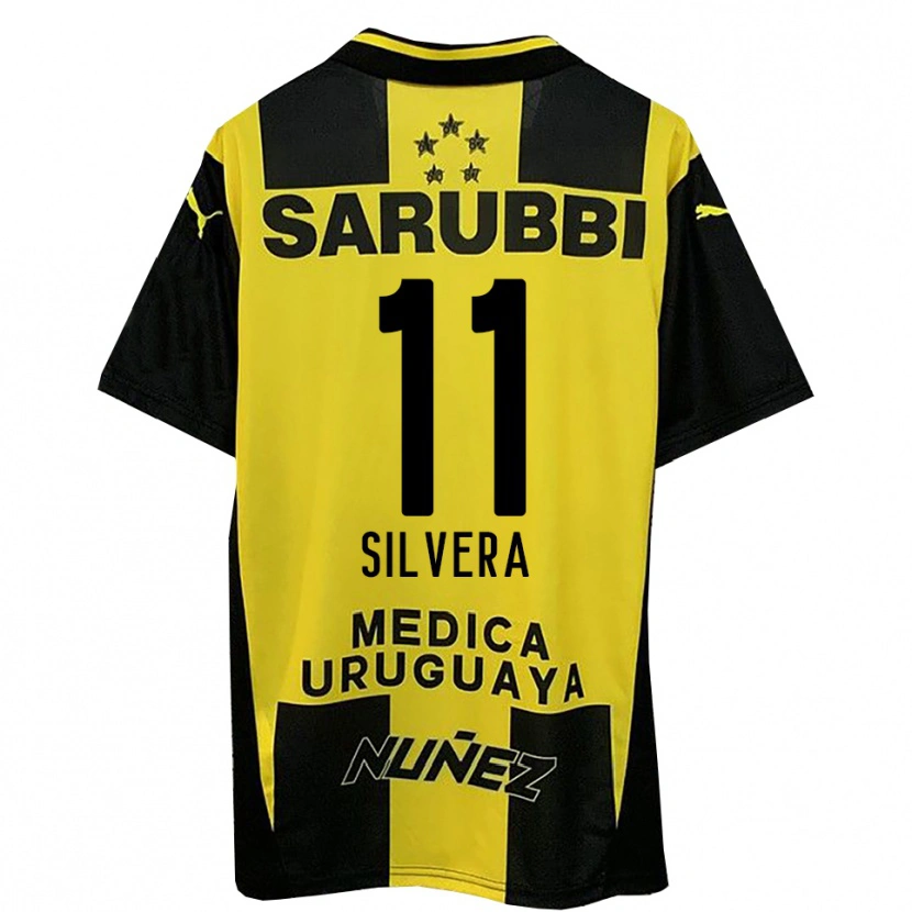 Danxen Mujer Camiseta Maximiliano Silvera #11 Amarillo Negro 1ª Equipación 2025/26 La Camisa