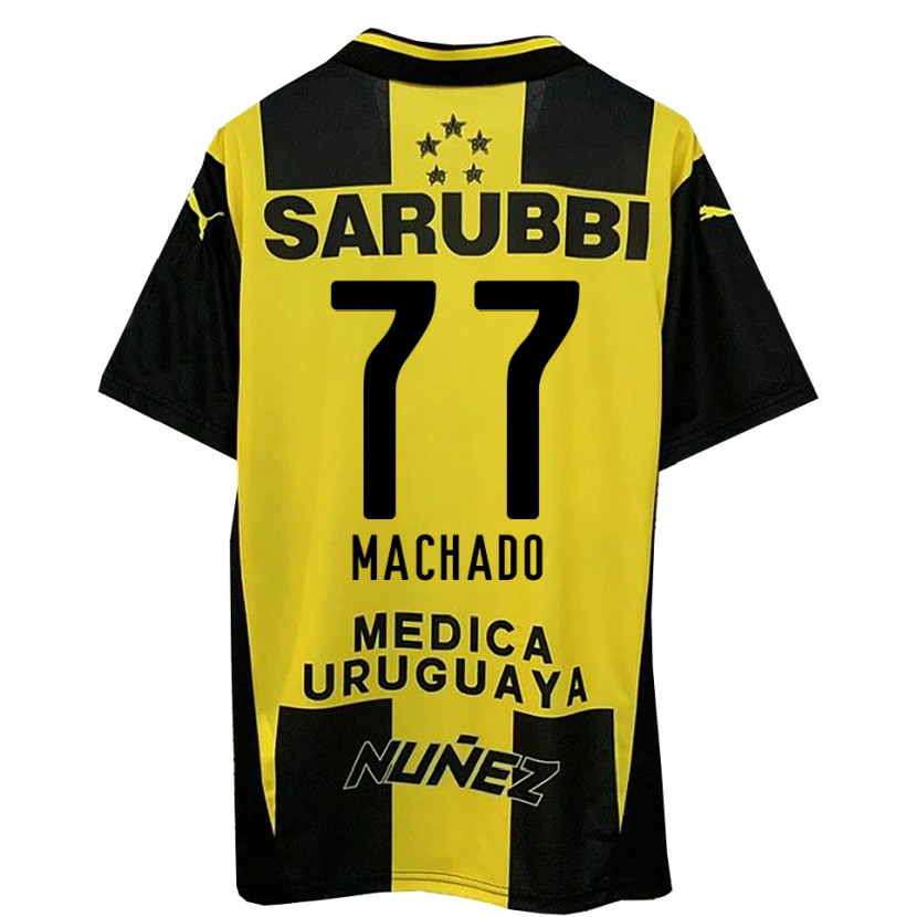 Danxen Mujer Camiseta Alexander Machado #77 Amarillo Negro 1ª Equipación 2025/26 La Camisa