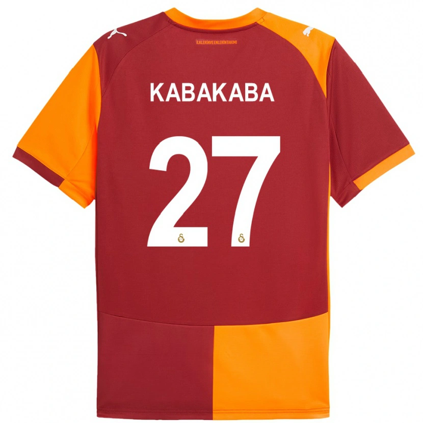 Danxen Mujer Camiseta Naomie Kabakaba #27 Rojo Naranja 1ª Equipación 2025/26 La Camisa