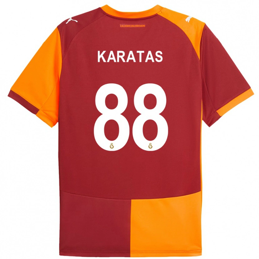 Danxen Mujer Camiseta Kazımcan Karataş #88 Rojo Naranja 1ª Equipación 2025/26 La Camisa