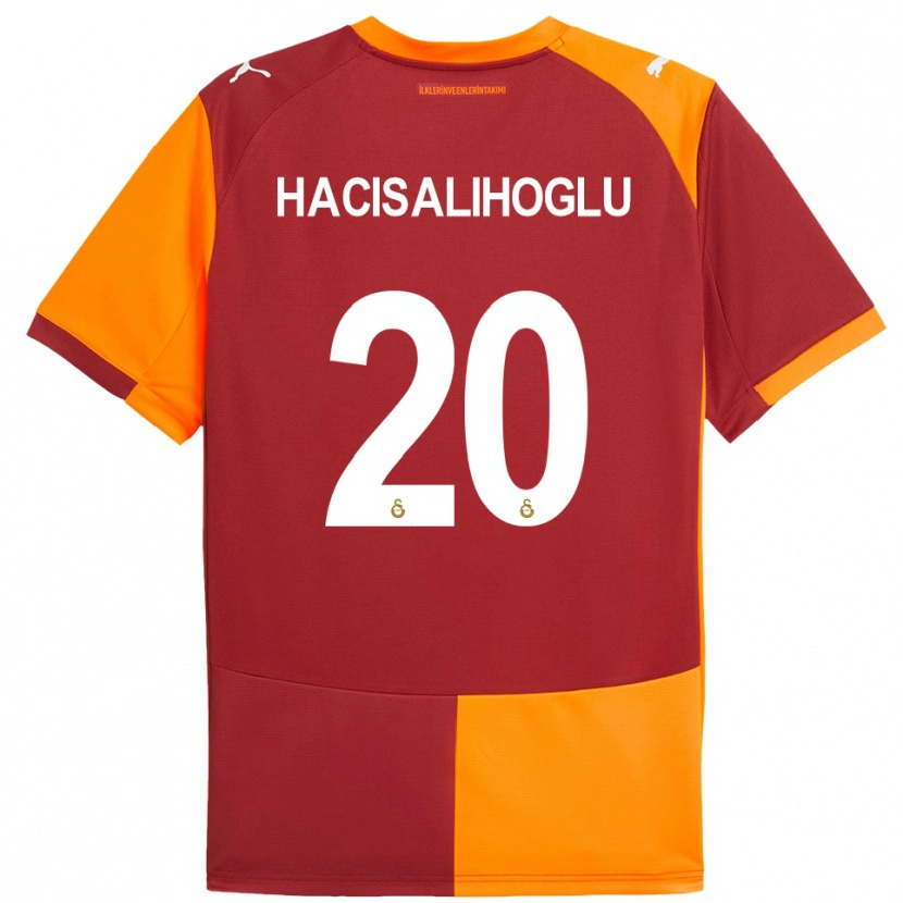 Danxen Mujer Camiseta Arda Hacisalihoglu #20 Rojo Naranja 1ª Equipación 2025/26 La Camisa