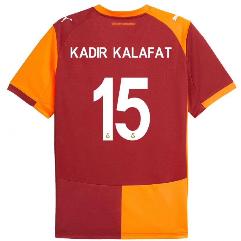 Danxen Mujer Camiseta İsmail Kadir Kalafat #15 Rojo Naranja 1ª Equipación 2025/26 La Camisa