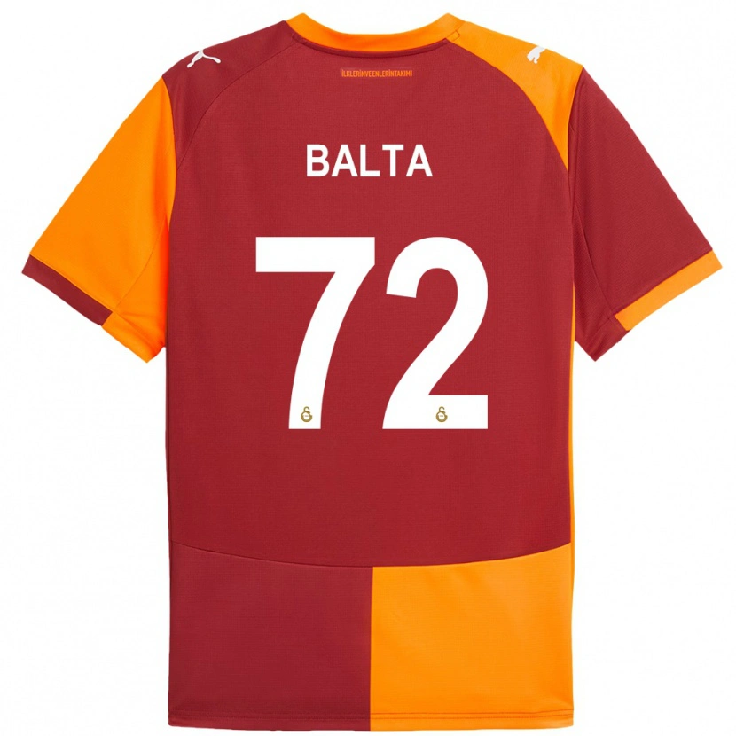 Danxen Mujer Camiseta Çağrı Balta #72 Rojo Naranja 1ª Equipación 2025/26 La Camisa