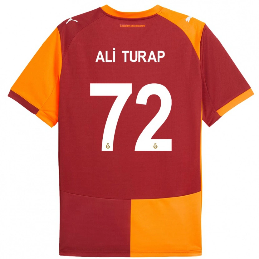 Danxen Mujer Camiseta Ali Turap Bülbül #72 Rojo Naranja 1ª Equipación 2025/26 La Camisa