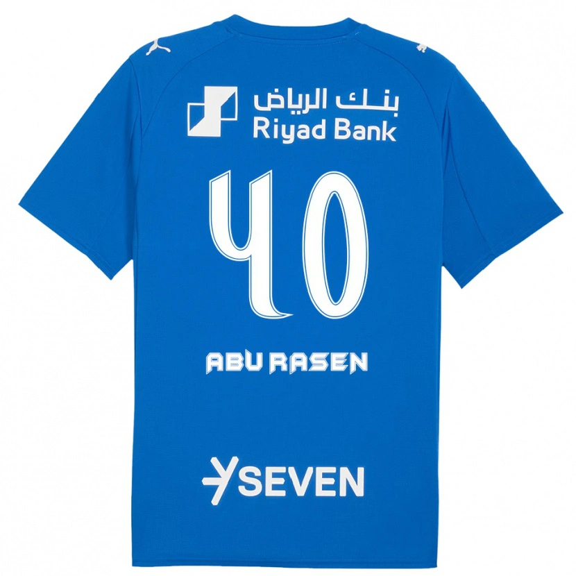 Danxen Mujer Camiseta Ahmad Abu Rasen #40 Azul Blanco 1ª Equipación 2025/26 La Camisa