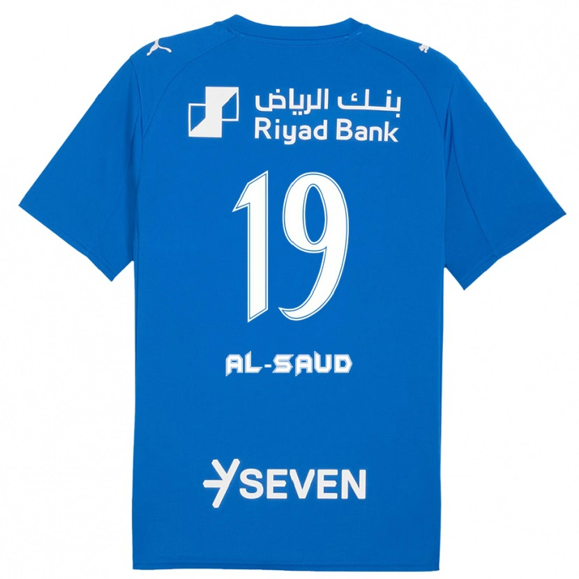 Danxen Mujer Camiseta Manal Al-Saud #19 Azul Blanco 1ª Equipación 2025/26 La Camisa