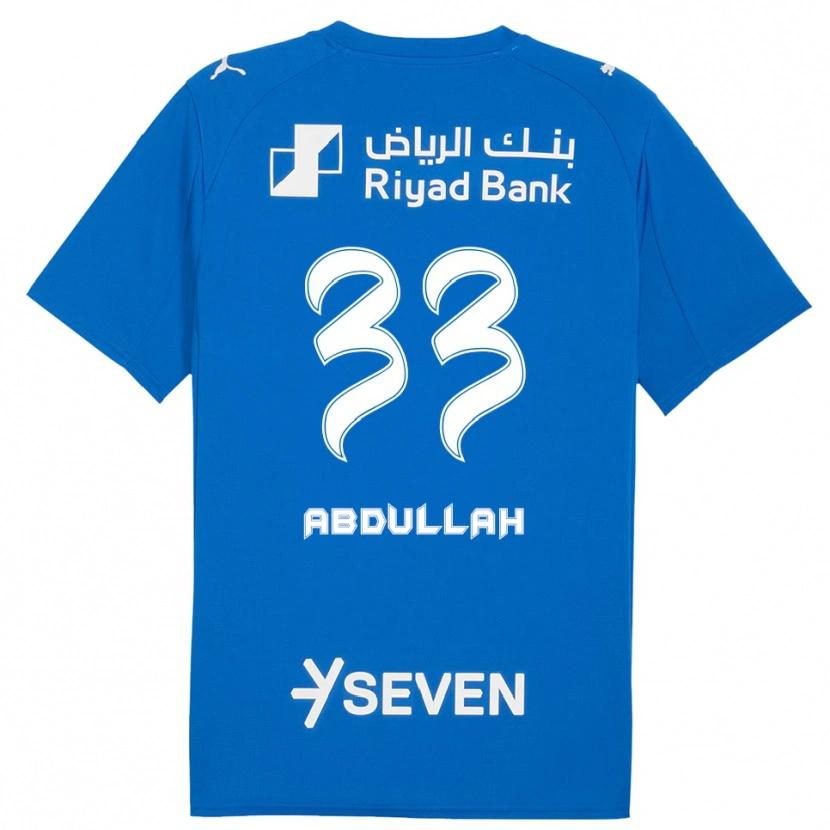 Danxen Mujer Camiseta Abdullah Al-Zaid #33 Azul Blanco 1ª Equipación 2025/26 La Camisa