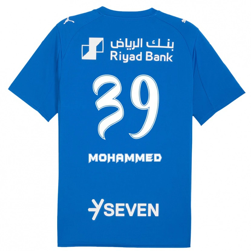 Danxen Mujer Camiseta Mohammed Al-Zaid #39 Azul Blanco 1ª Equipación 2025/26 La Camisa