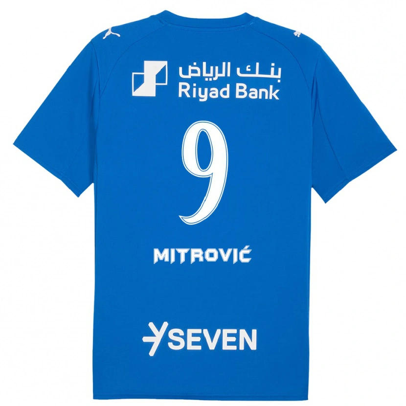 Danxen Mujer Camiseta Aleksandar Mitrović #9 Azul Blanco 1ª Equipación 2025/26 La Camisa