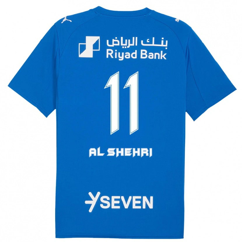 Danxen Mujer Camiseta Saleh Al-Shehri #11 Azul Blanco 1ª Equipación 2025/26 La Camisa