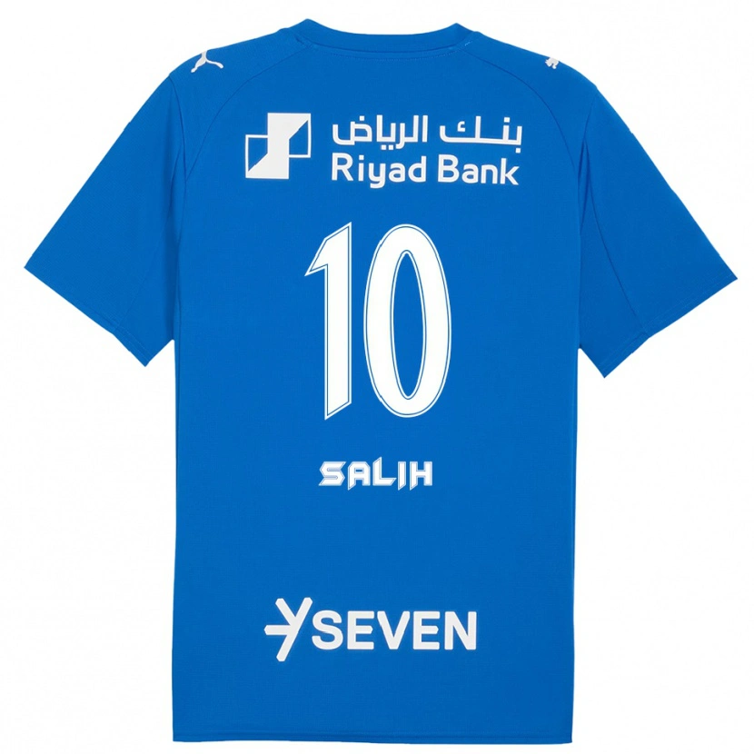 Danxen Mujer Camiseta Zakia Salih #10 Azul Blanco 1ª Equipación 2025/26 La Camisa