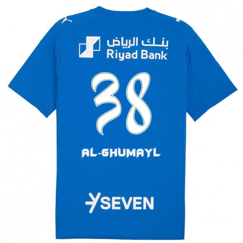 Danxen Mujer Camiseta Turki Al-Ghumayl #38 Azul Blanco 1ª Equipación 2025/26 La Camisa