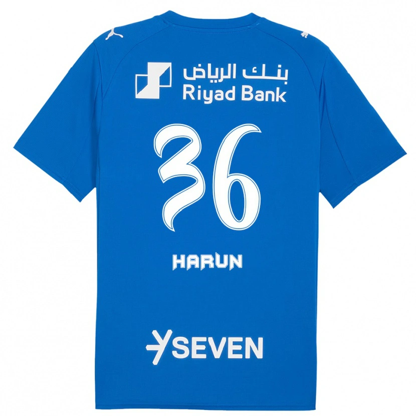 Danxen Mujer Camiseta Saud Haroun #36 Azul Blanco 1ª Equipación 2025/26 La Camisa