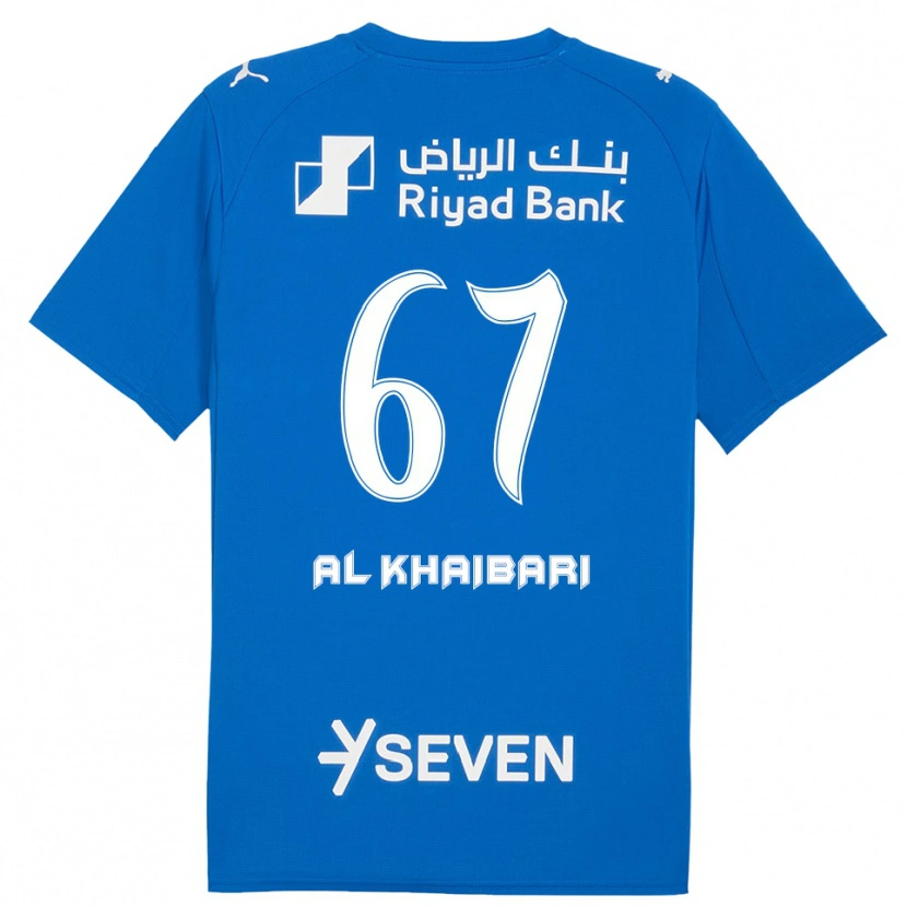 Danxen Mujer Camiseta Mohammed Al-Khaibari #67 Azul Blanco 1ª Equipación 2025/26 La Camisa