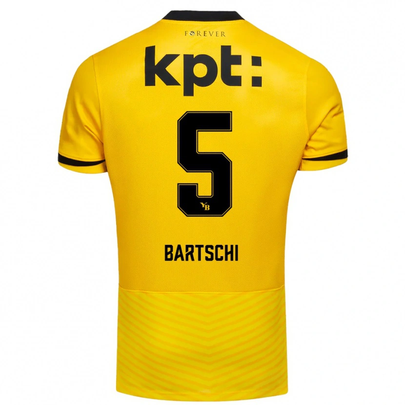 Danxen Mujer Camiseta Lorena Bärtschi #5 Amarillo Negro 1ª Equipación 2025/26 La Camisa